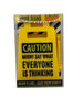 Caution Might Say What Everyone Is Thinking Sign yellow