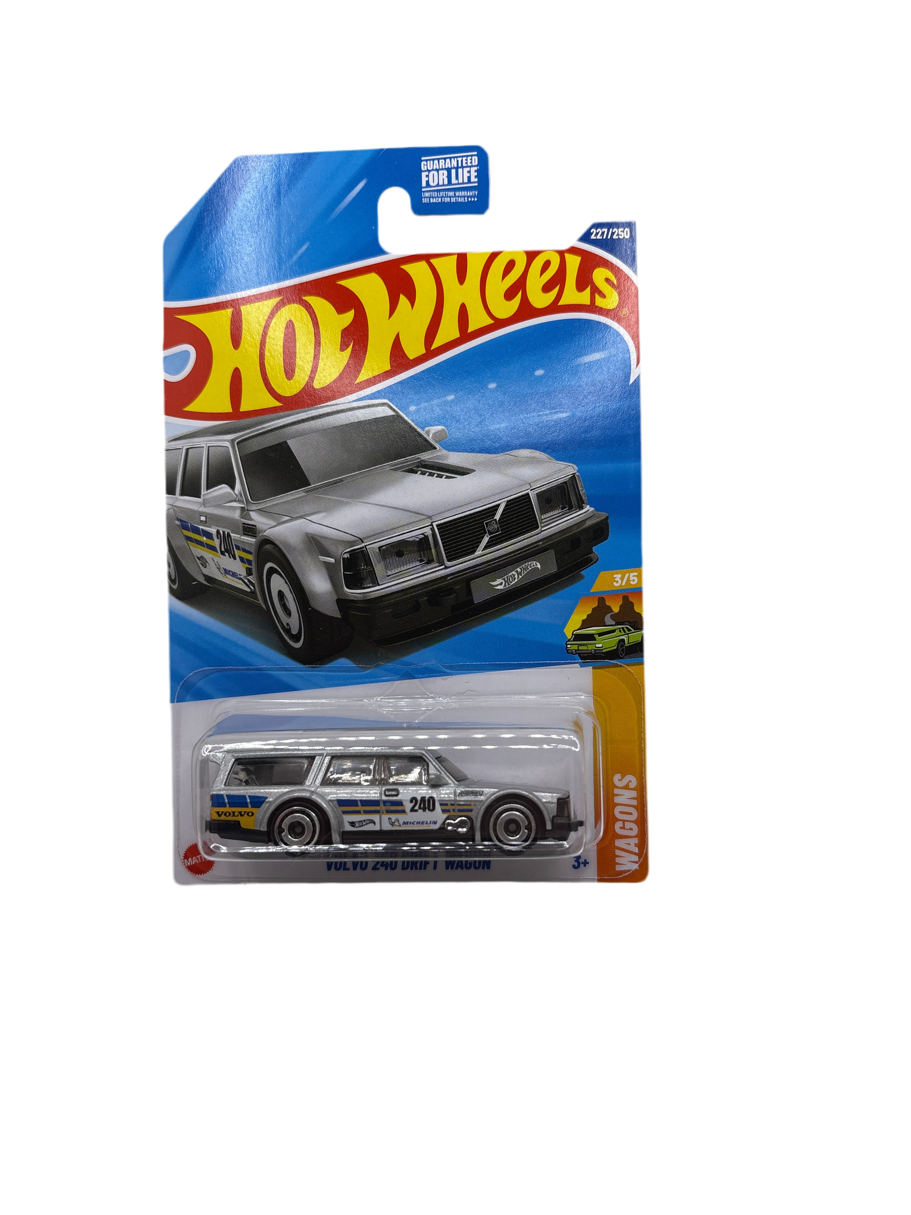 Hot Wheels Volvo 240 Drift Wagon Diecast silver