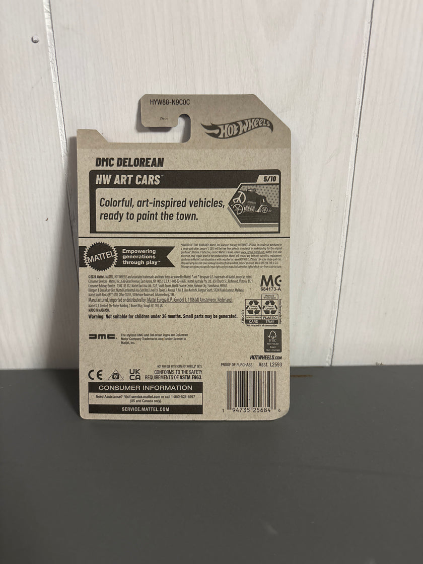 Hot Wheels DMC DeLorean Diecast