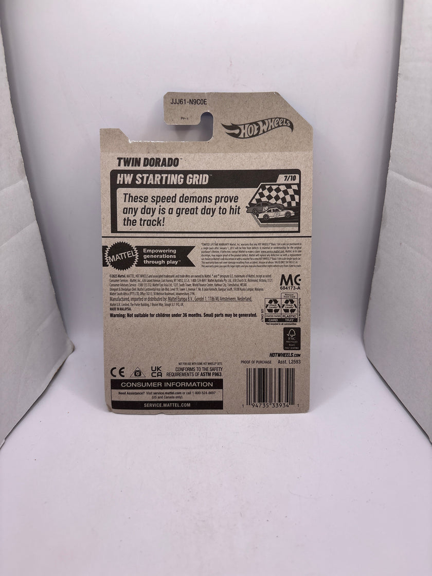 Hot Wheels Twin Dorado Diecast white