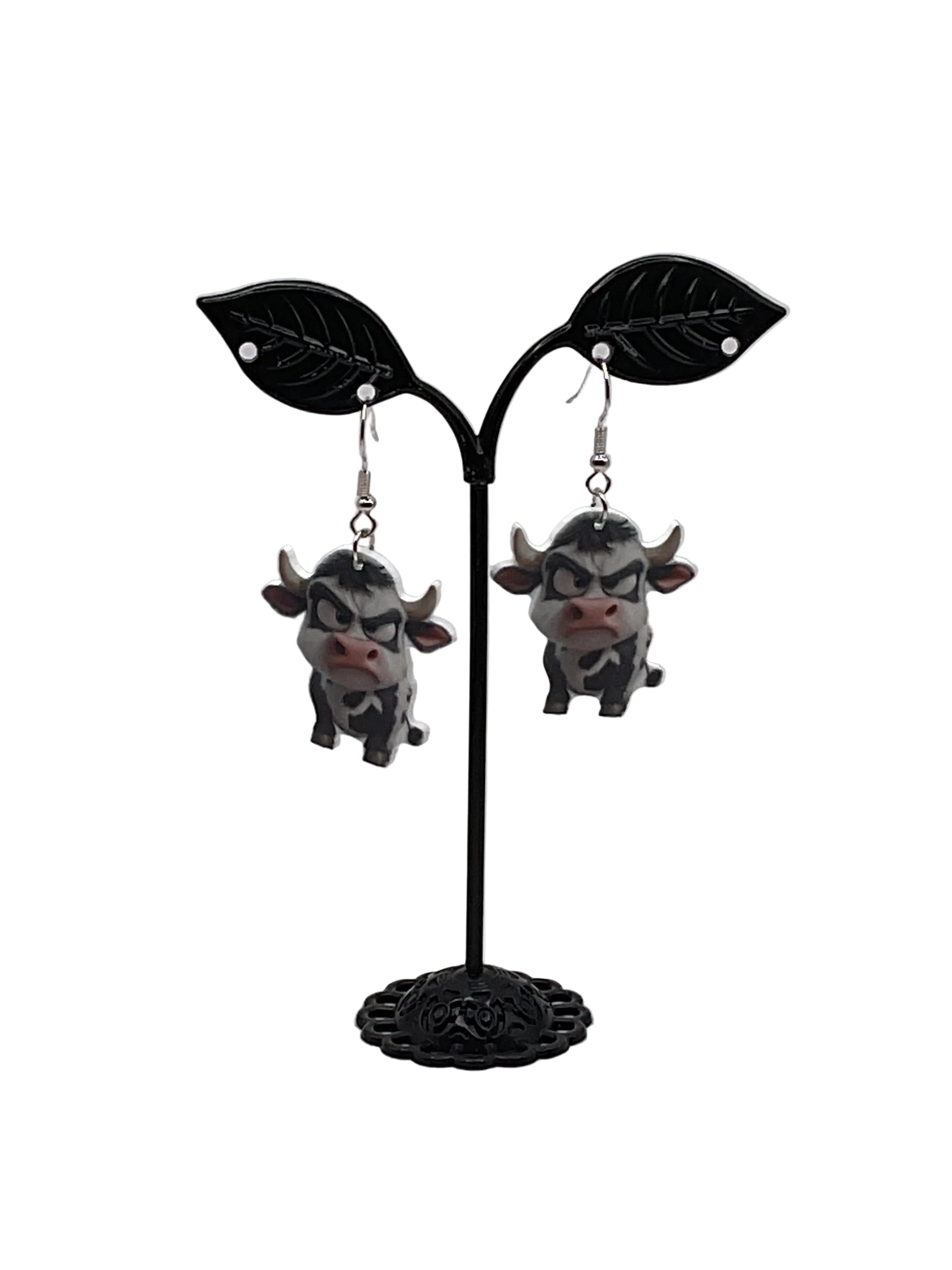 Grumpy Animal Earrings