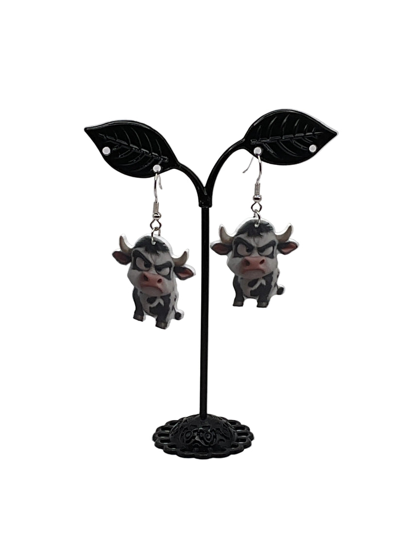 Grumpy Animal Earrings