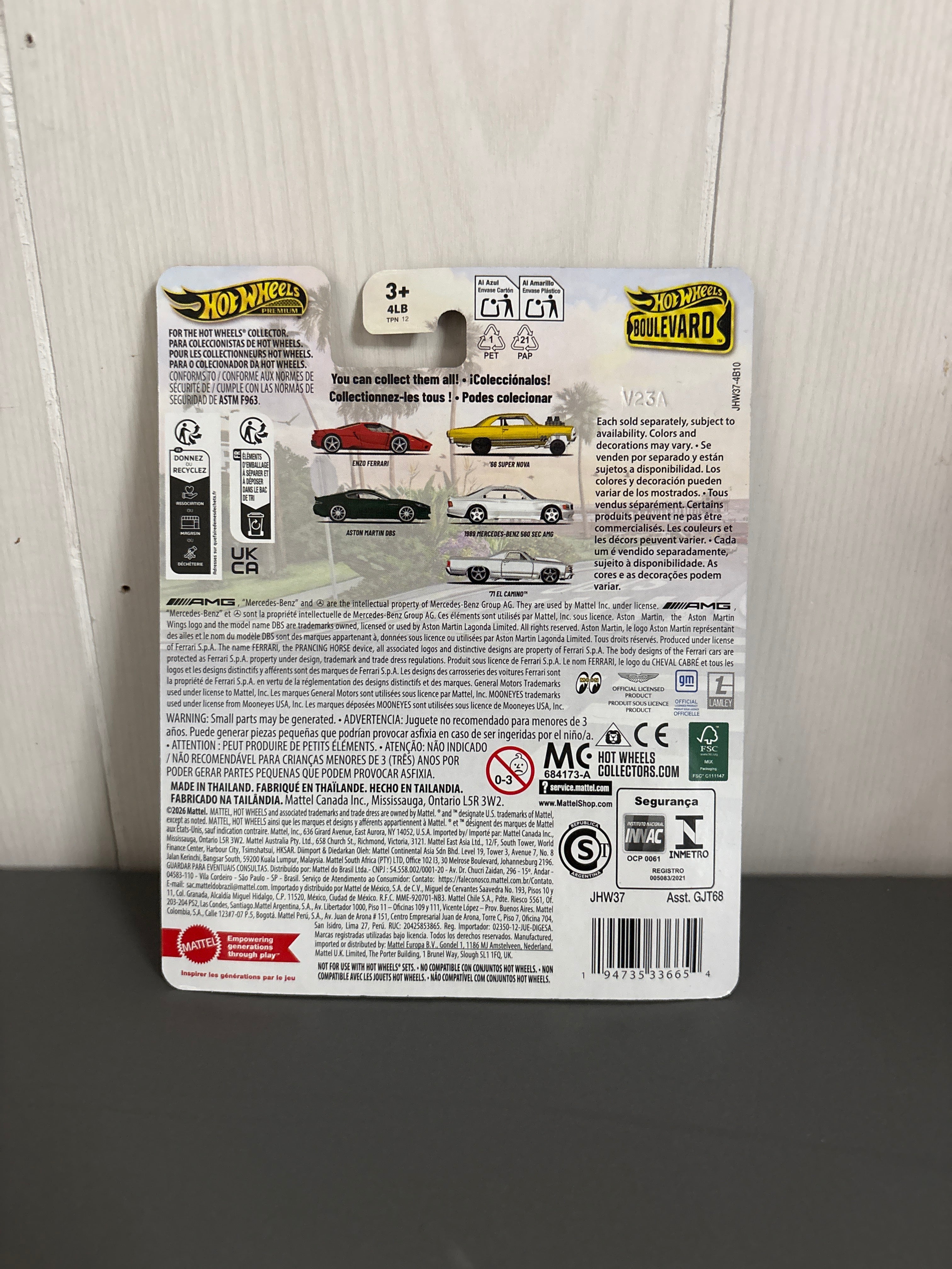 Hot Wheels 1989 Mercedes-Benz 560 SEC AMG Diecast