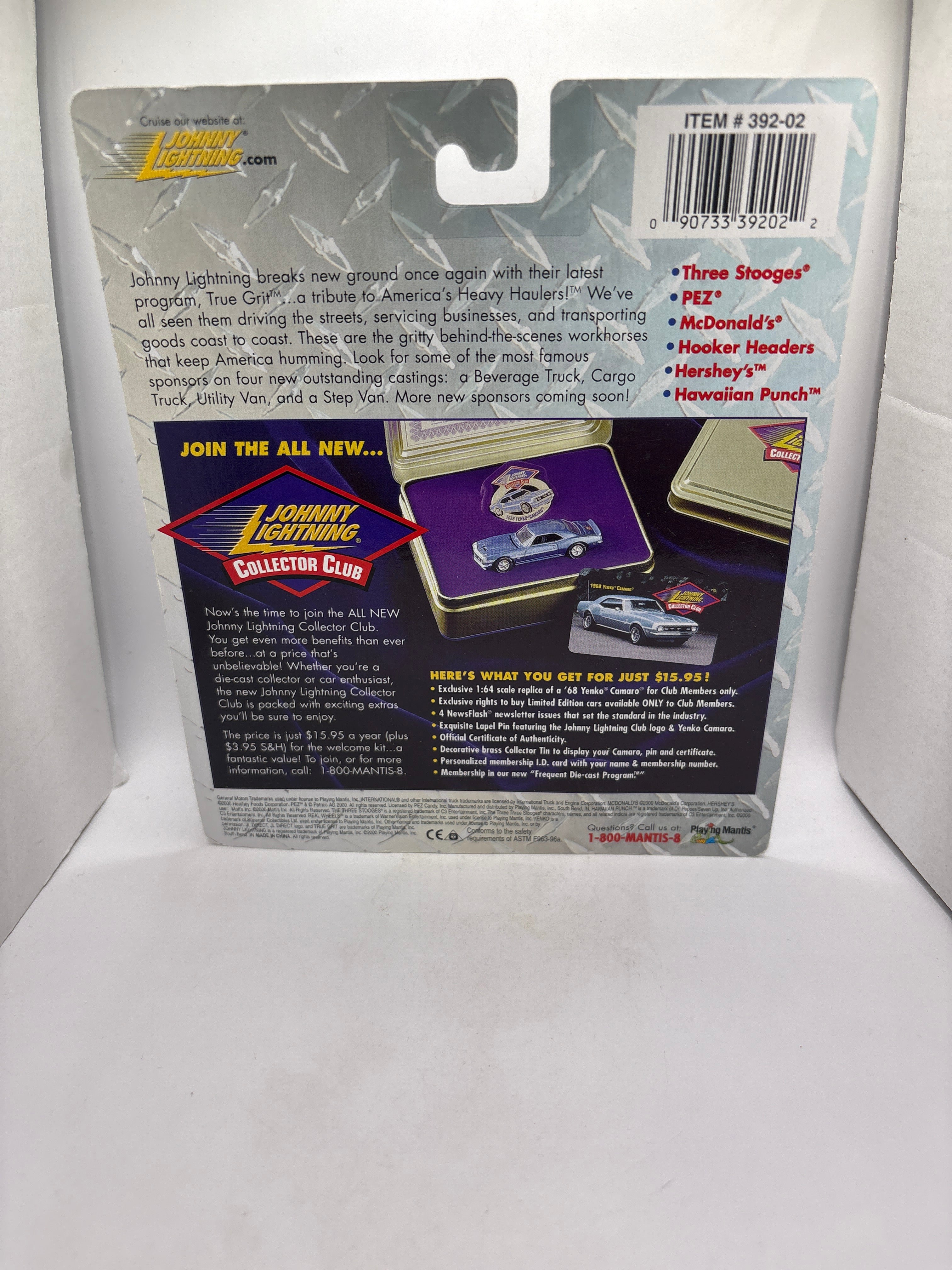 Johnny Lightning Hershey’s Chocolate Milk Truck Diecast