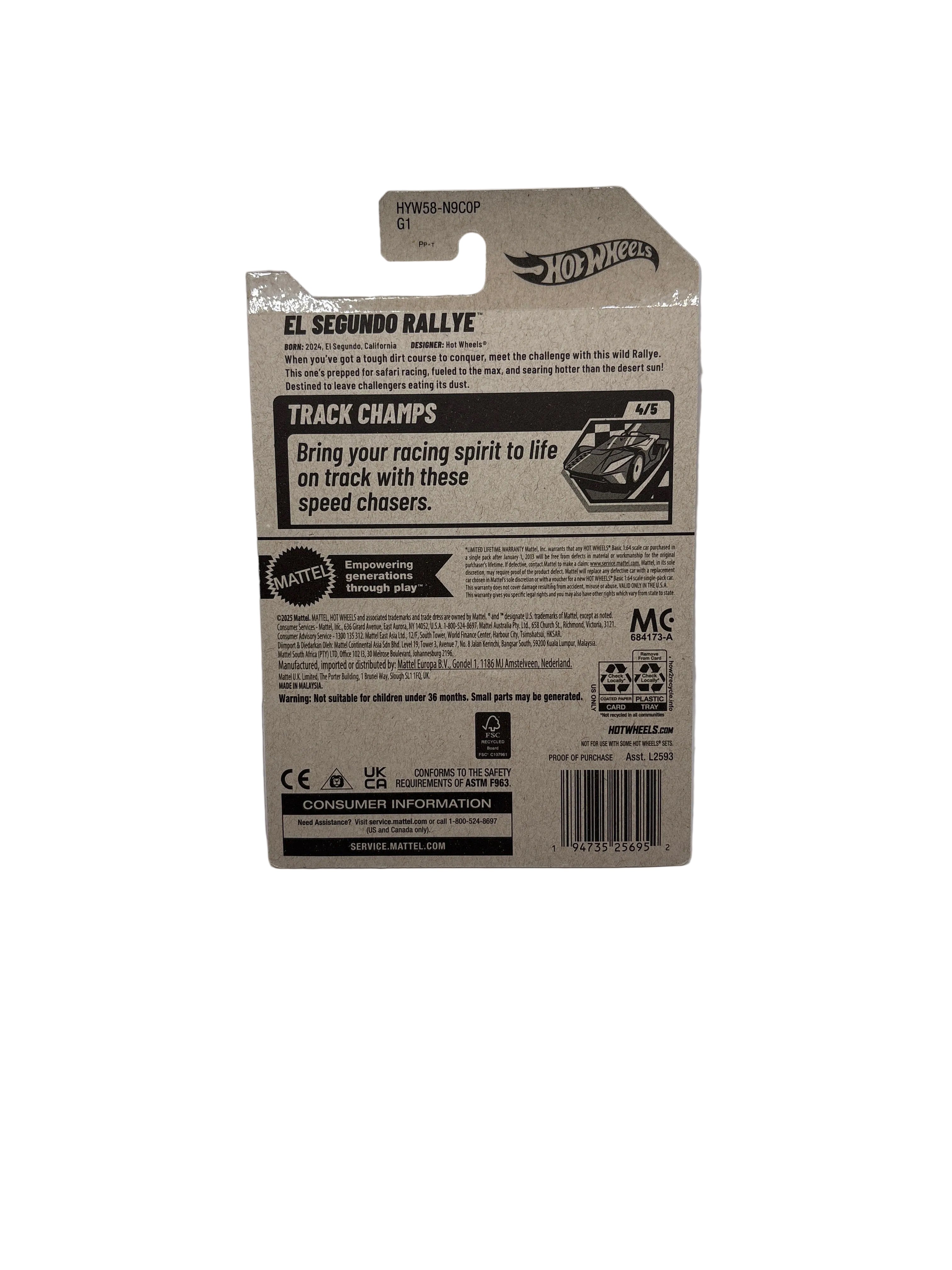 Hot Wheels El Segundo Rallye Diecast gray
