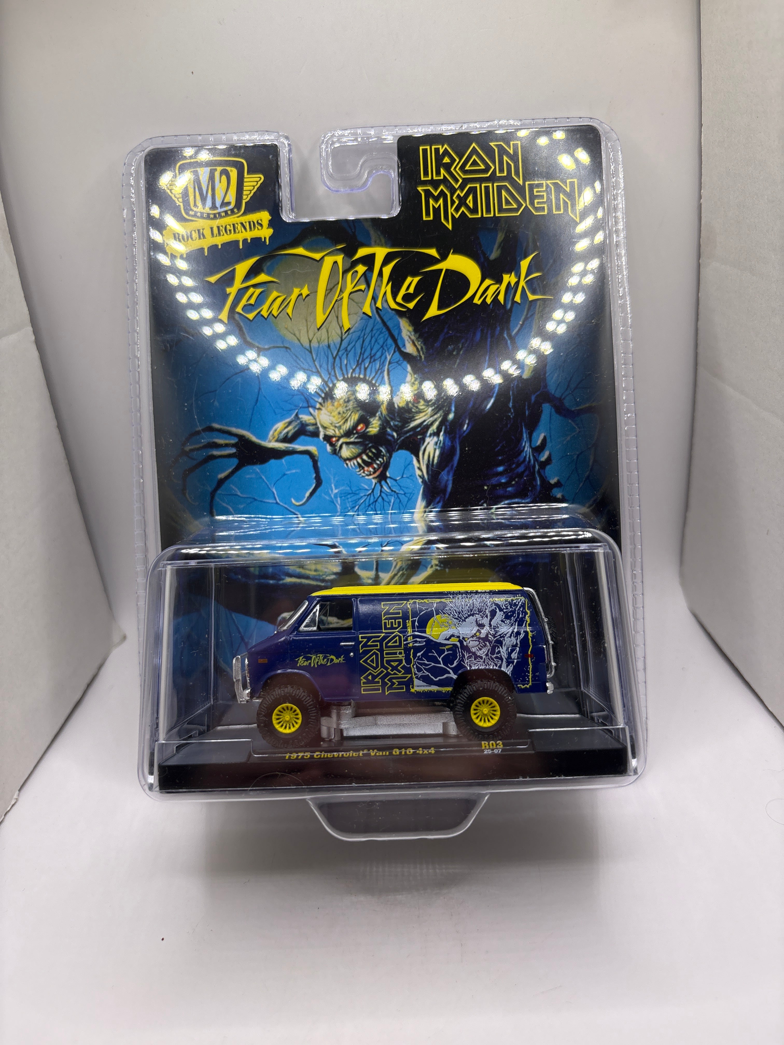 M2 1975 Chevrolet Van G10 4x4 Diecast blue