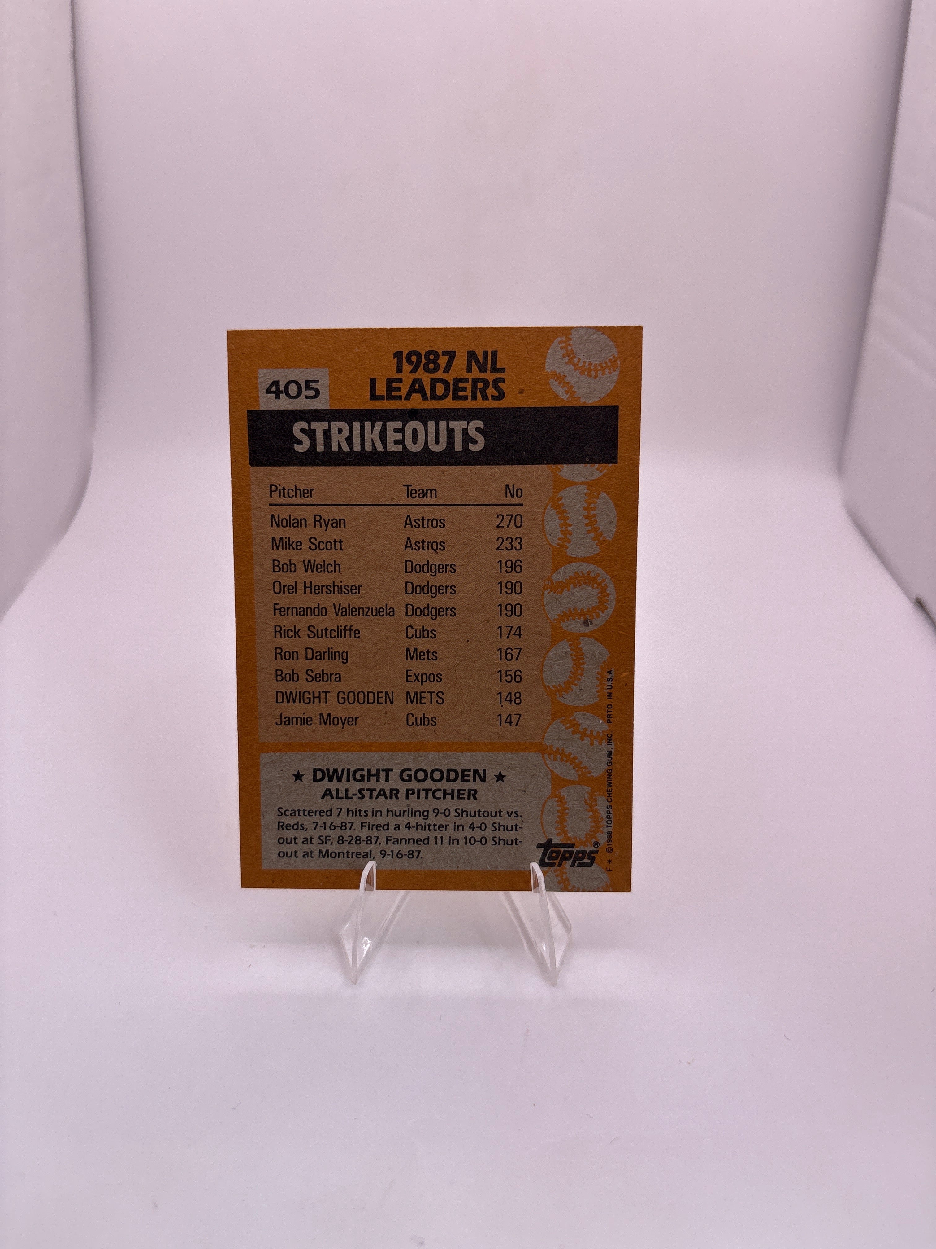 Topps Dwight Gooden