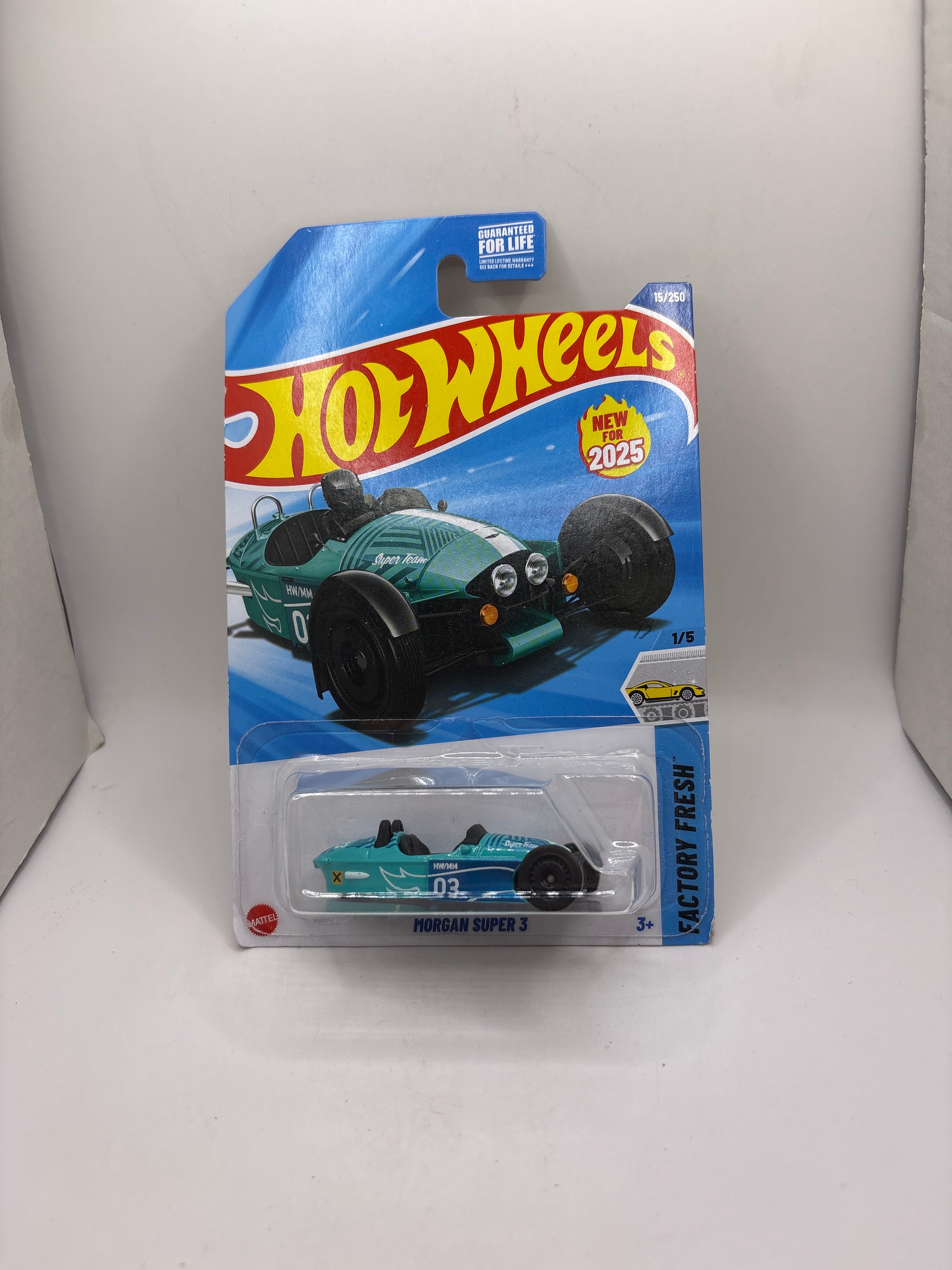 Hot Wheels Morgan Super 3 Diecast blue