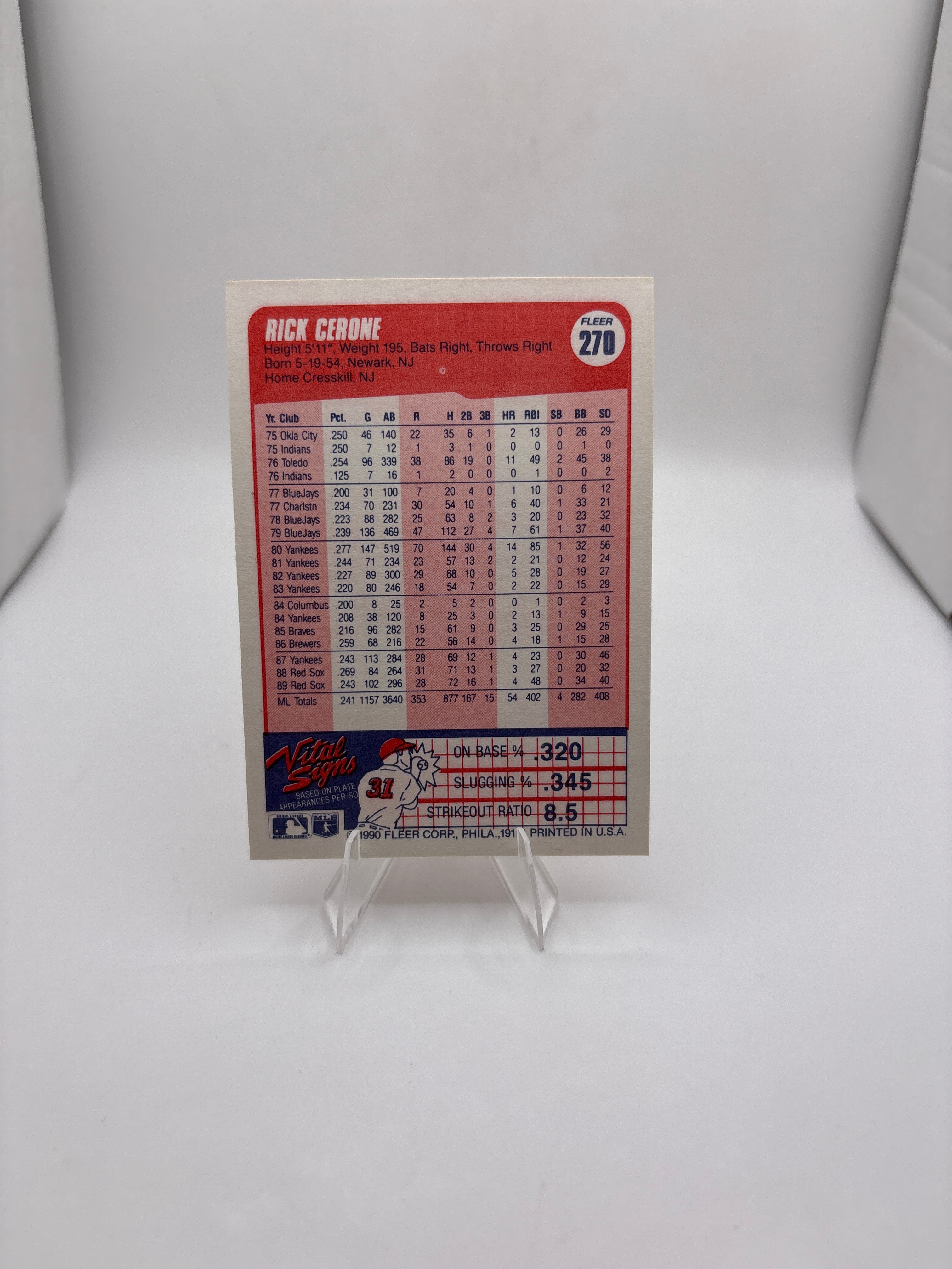 Fleer Rick Cerone