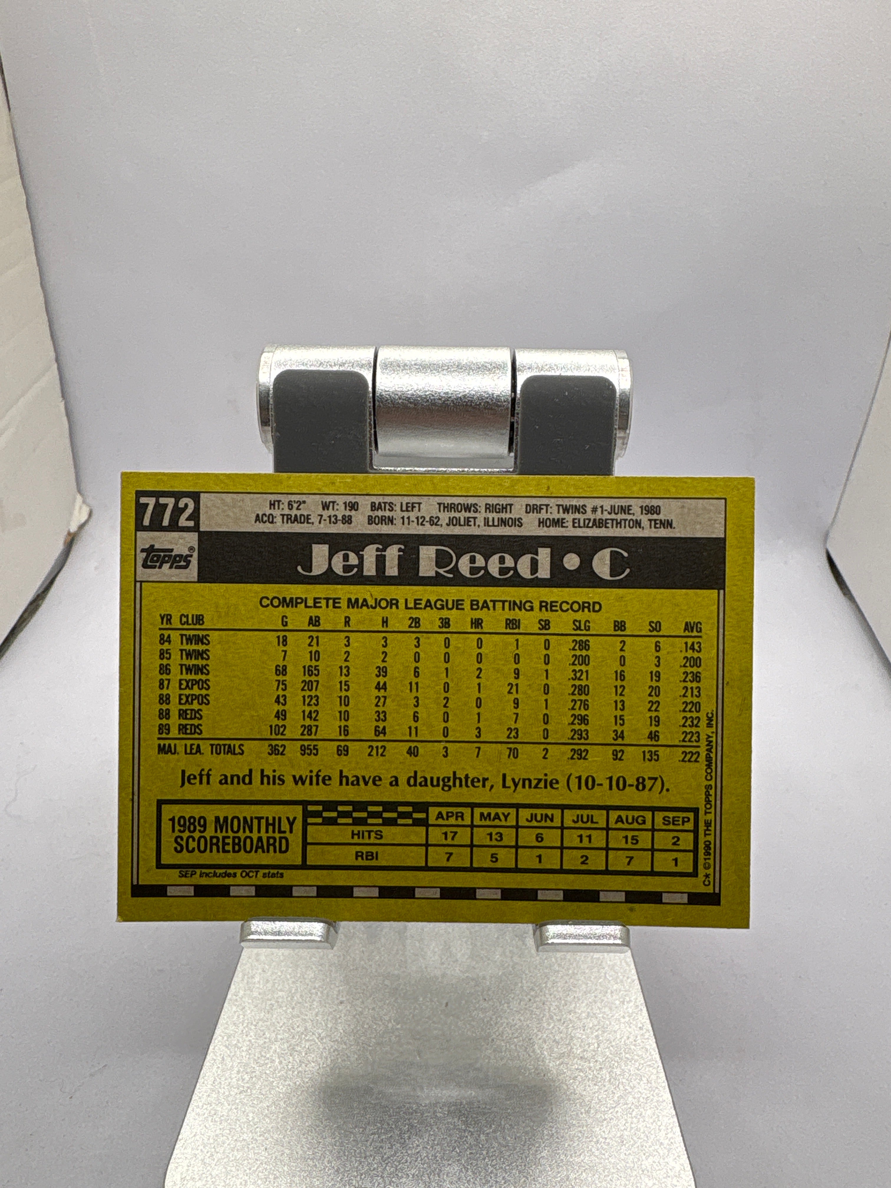 Topps Jeff Reed