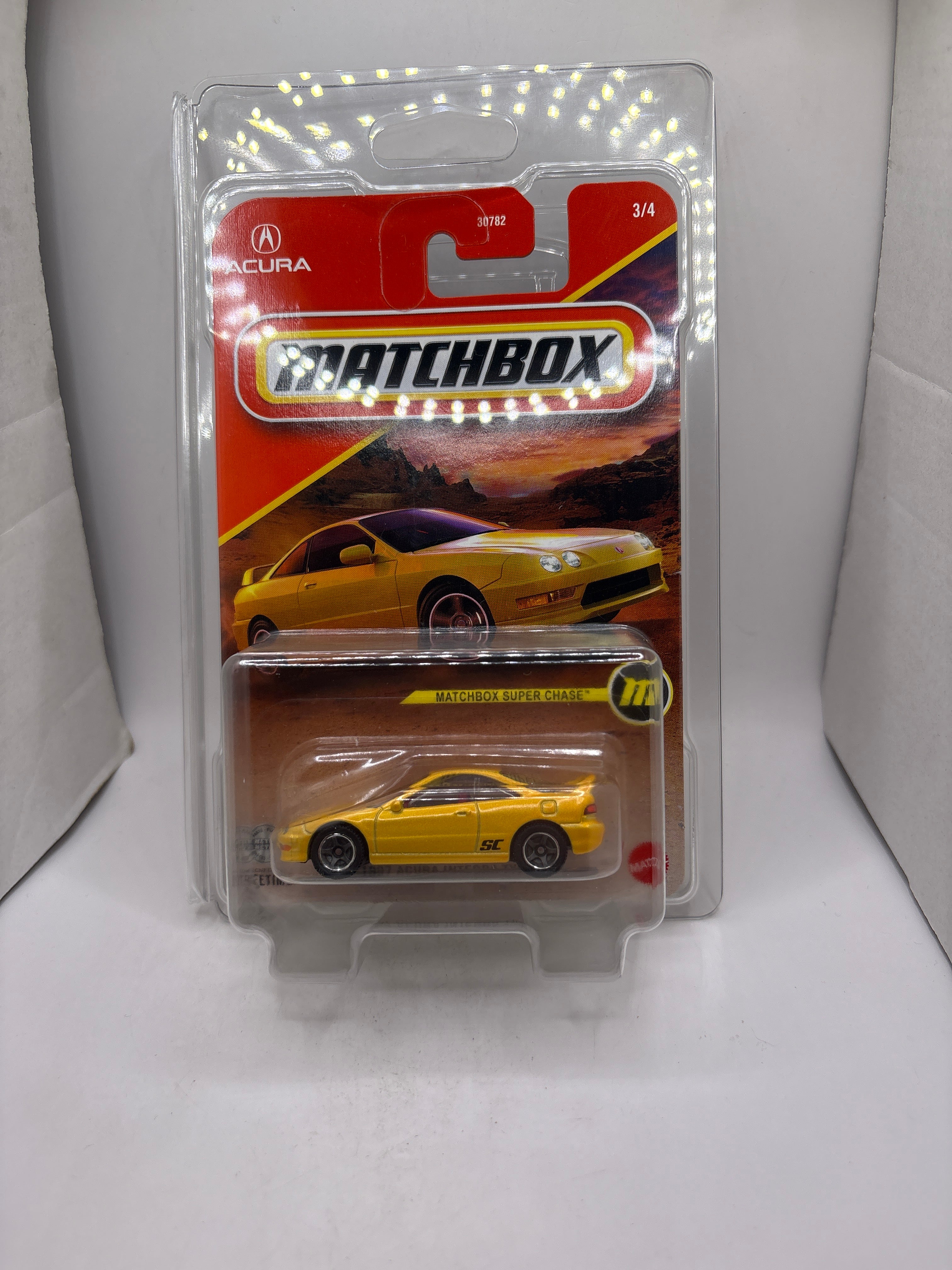 Matchbox 1997 Acura Integra Type R Diecast yellow