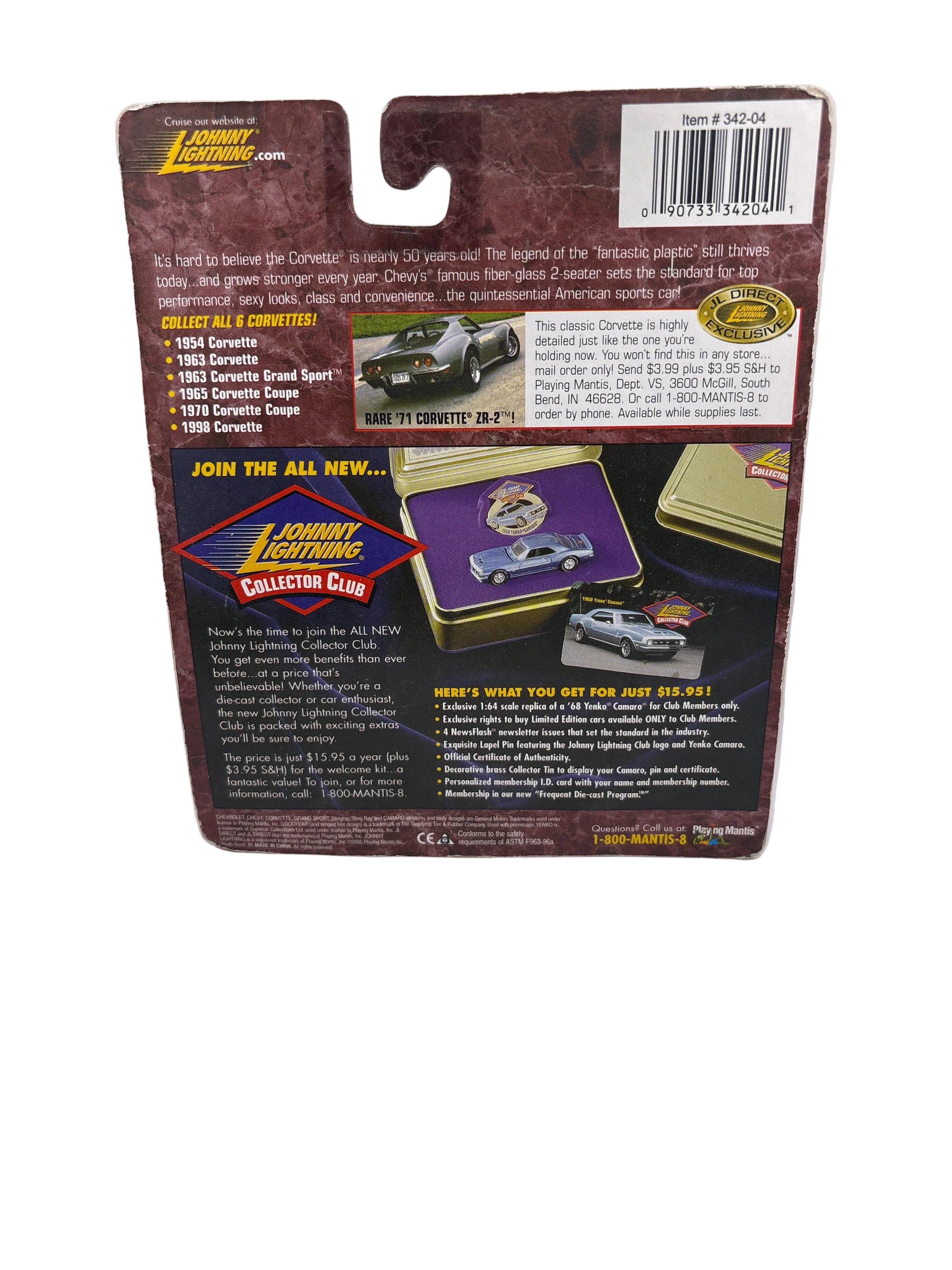 Johnny Lightning 1954 Corvette Diecast