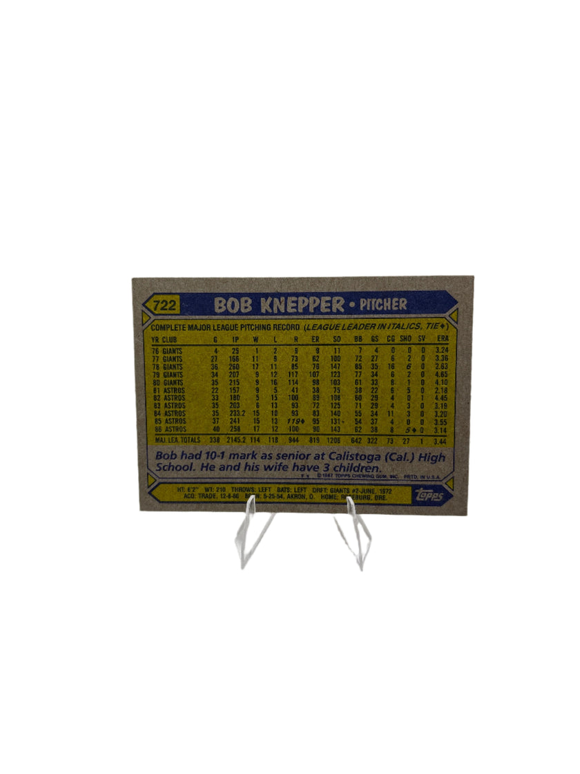 Topps Bob Knepper