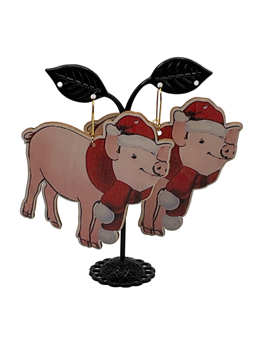 Country Christmas Earrings