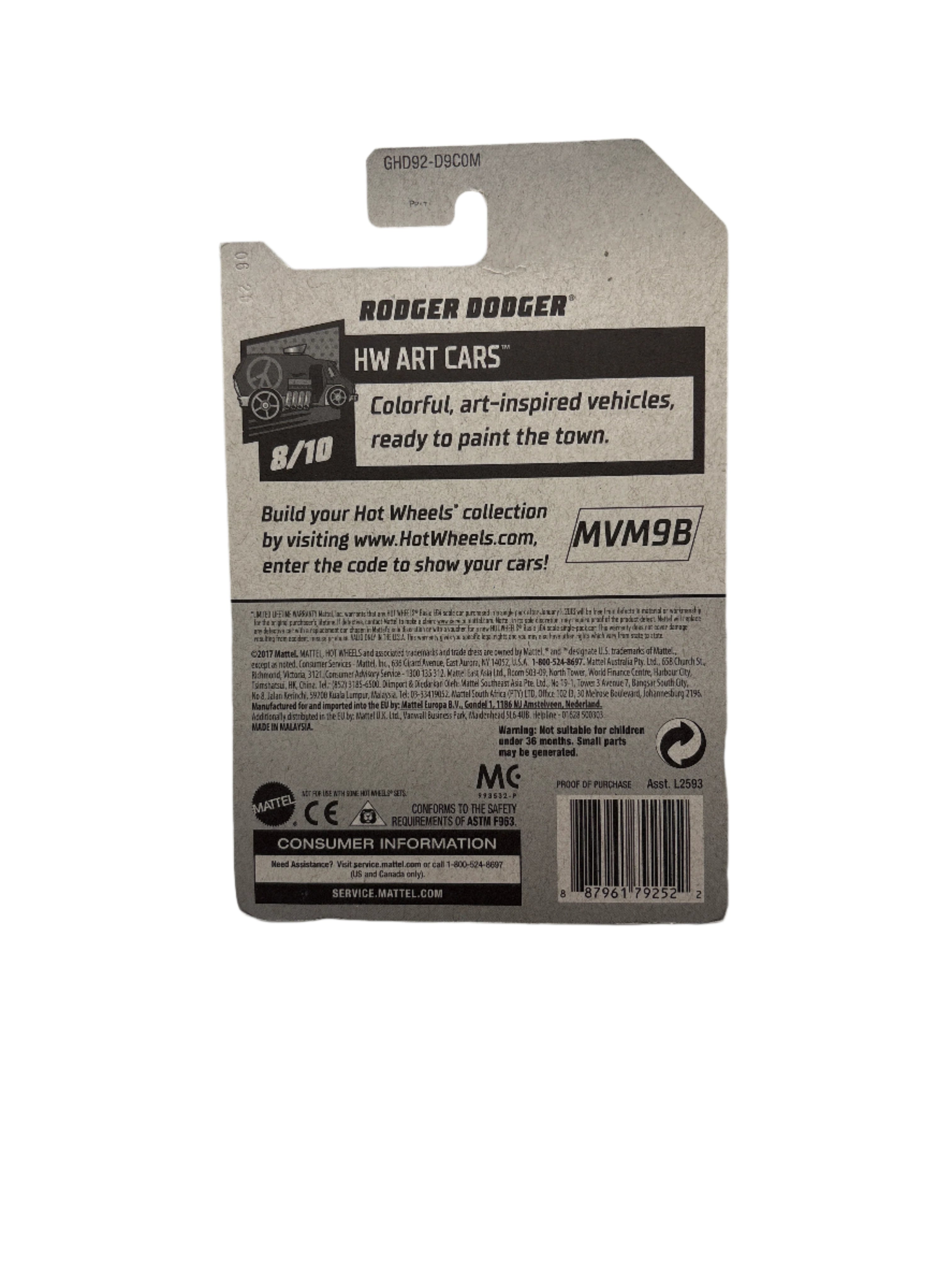 Hot Wheels Rodger Dodger Diecast