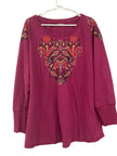 Maroon Pull Over Top