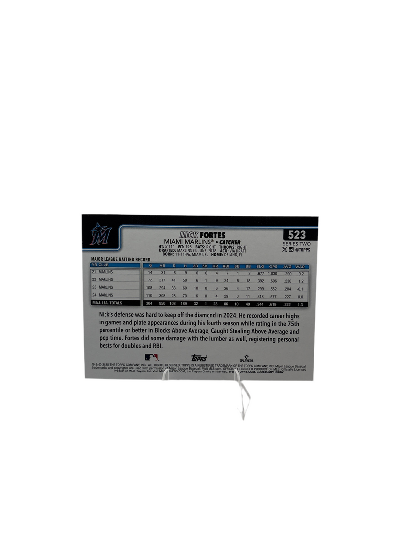 Topps Nick Fortes