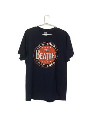 DARK BLUE BEATLES T SHIRT