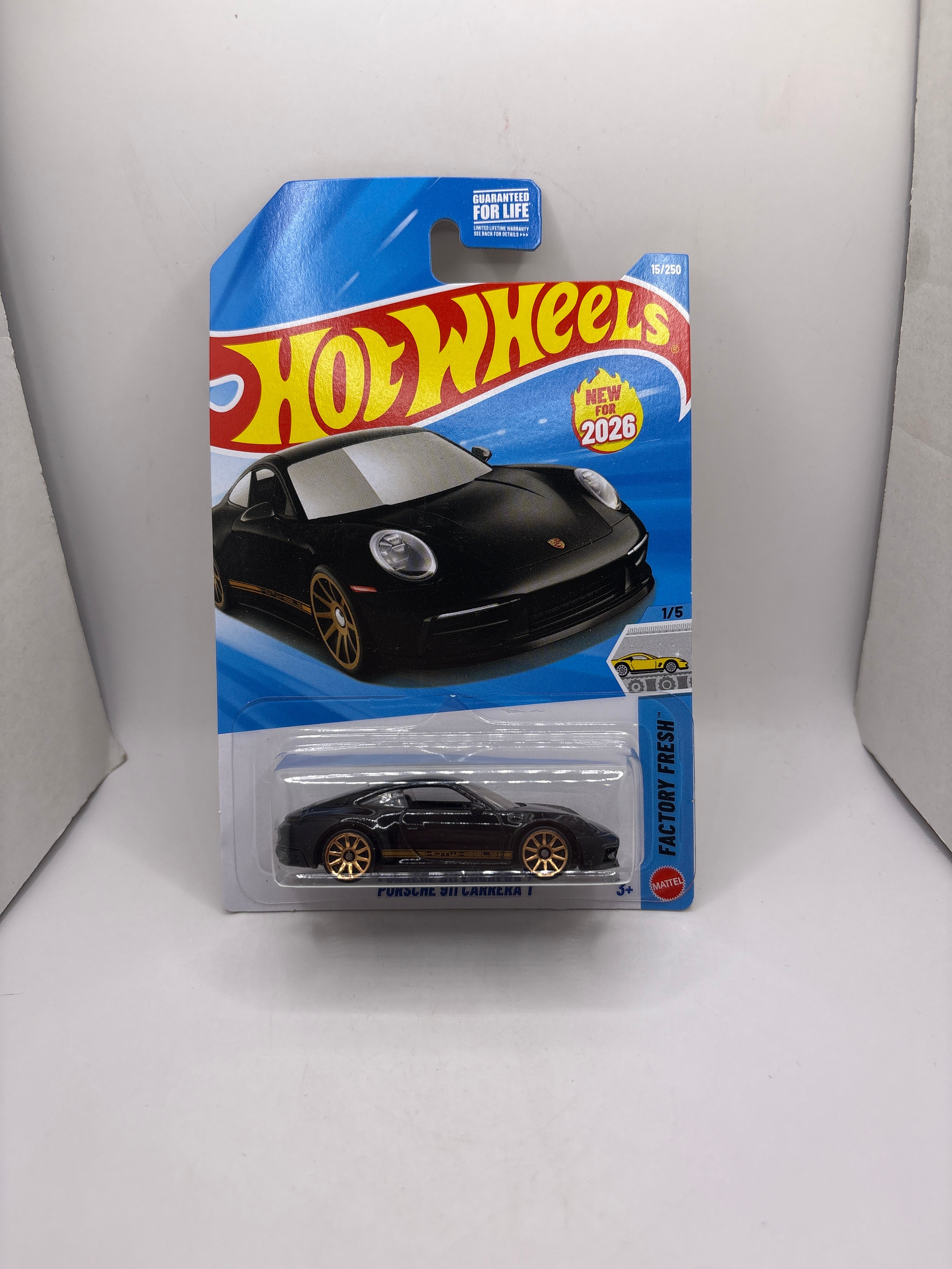 Hot Wheels Porsche 911 Carrera T Diecast black