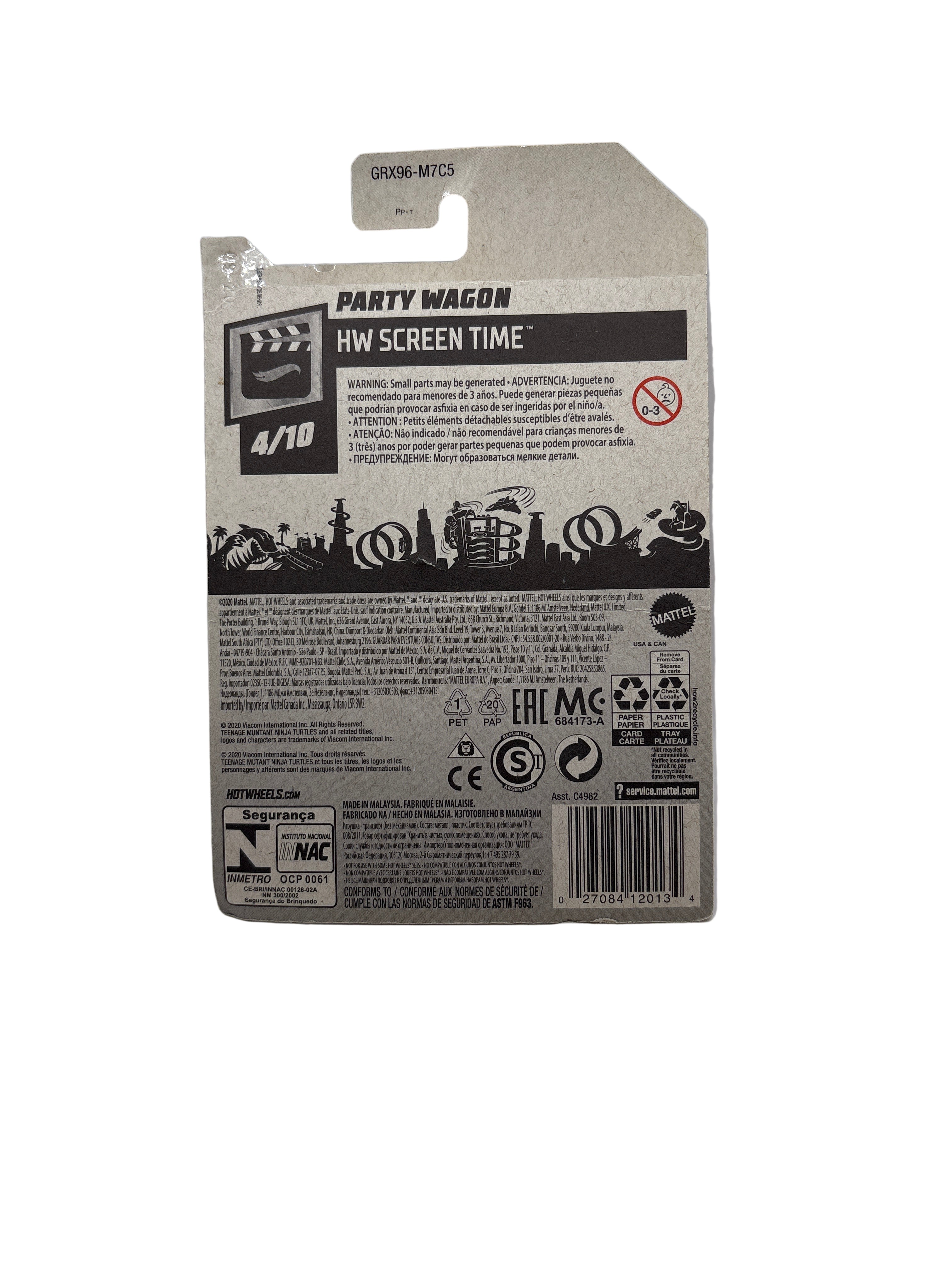 Hot Wheels Party Wagon Diecast yellow