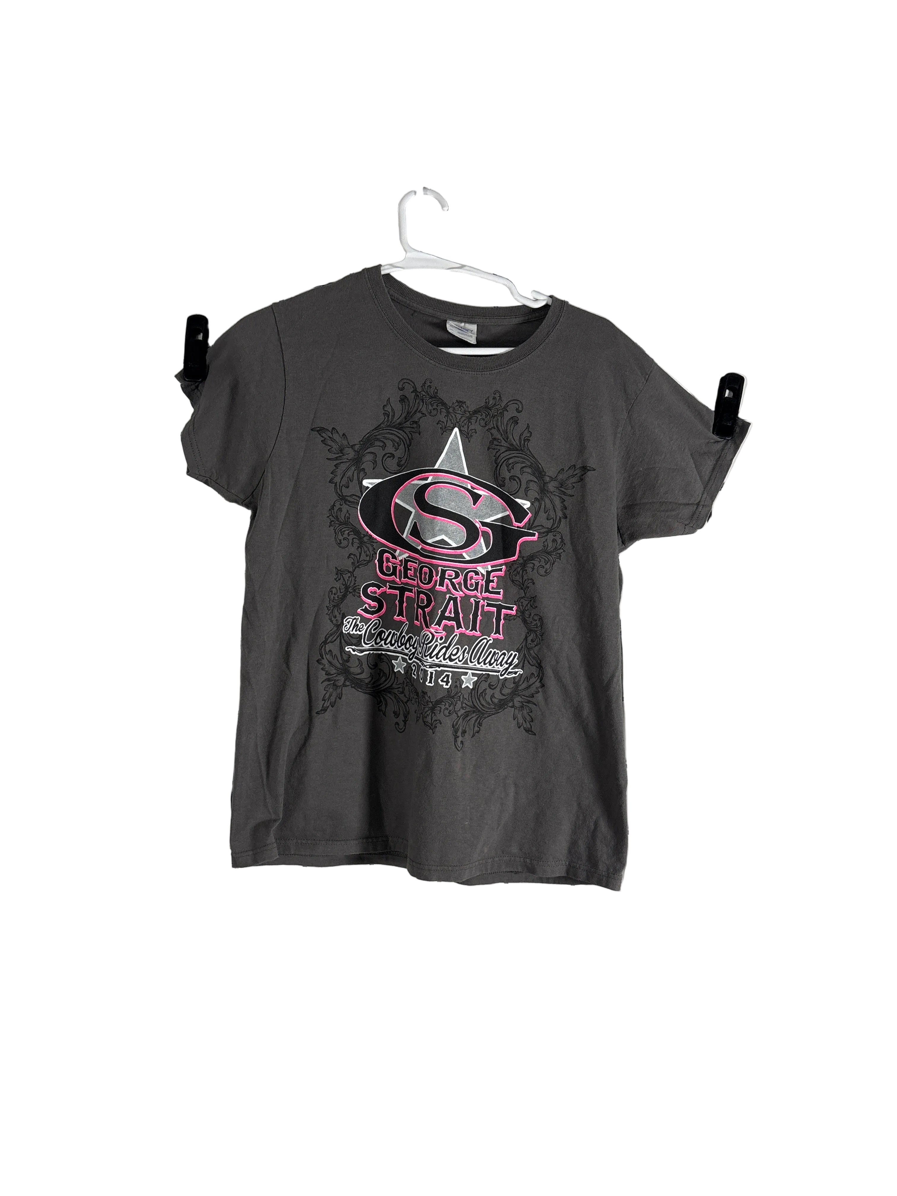 Gildan George Strait T Shirt gray