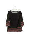 Black pull over blouse