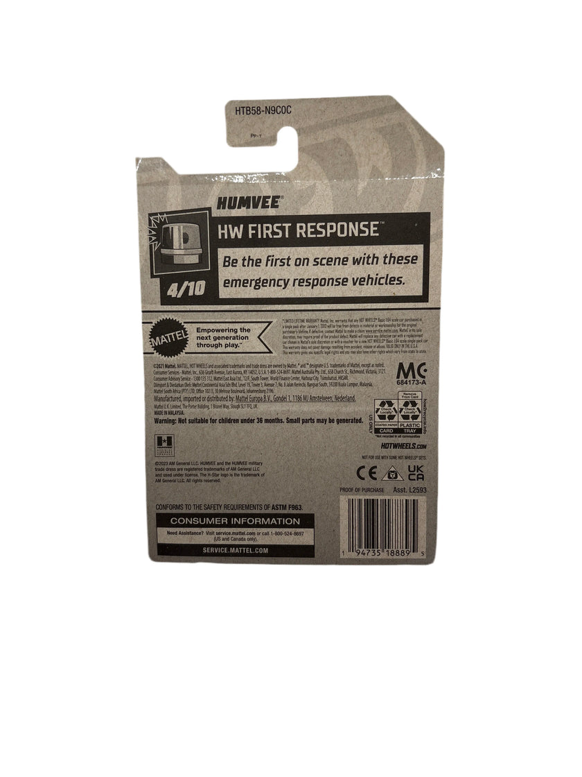 Hot Wheels Humvee Diecast gray