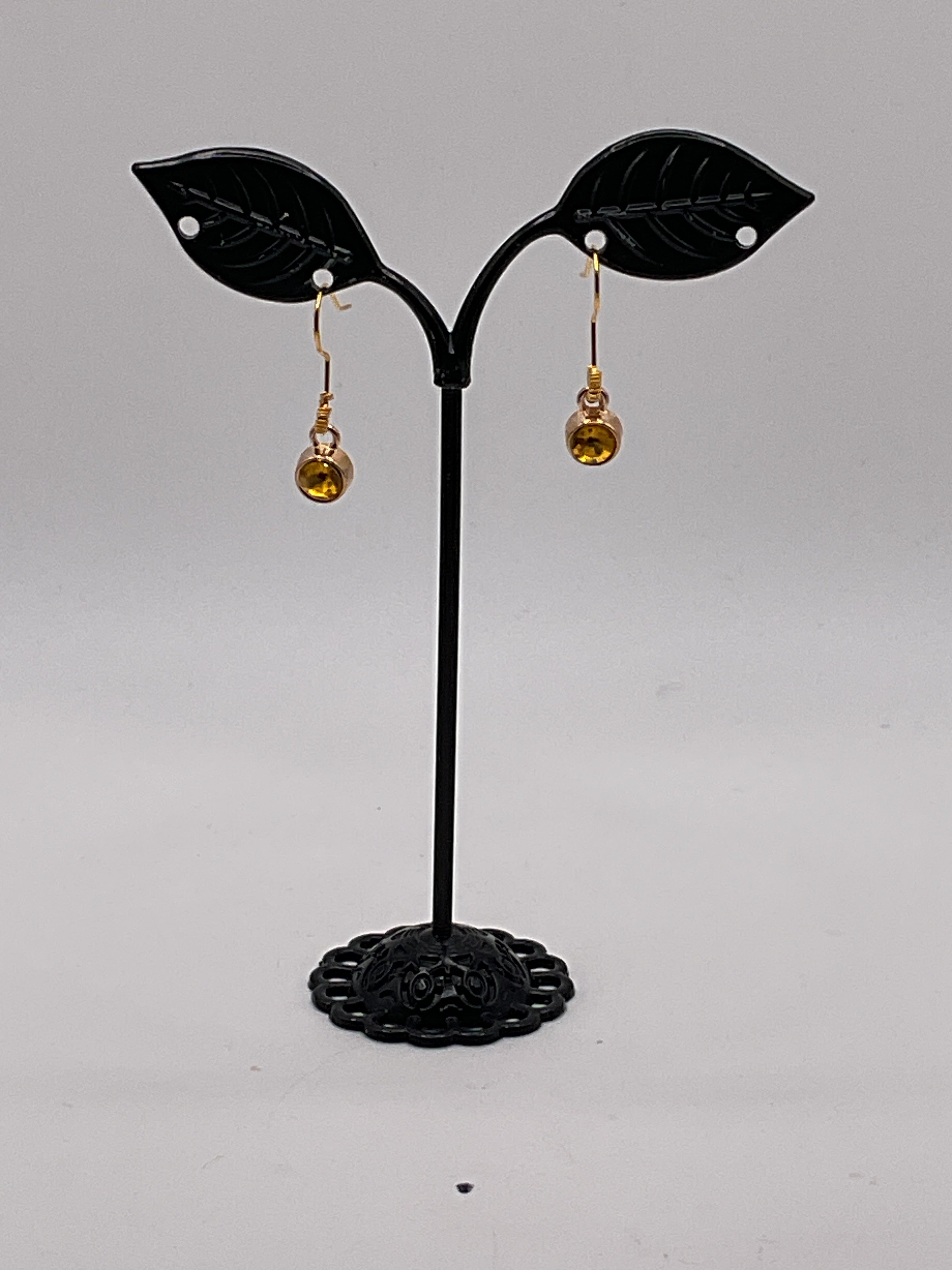 Crystal and Crosses Earrings