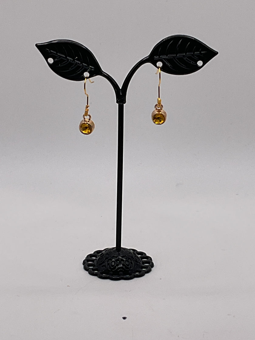 Crystal and Crosses Earrings