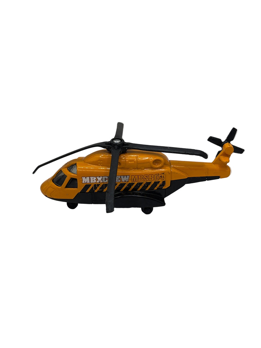 Matchbox Mission Helicopter Diecast yellow