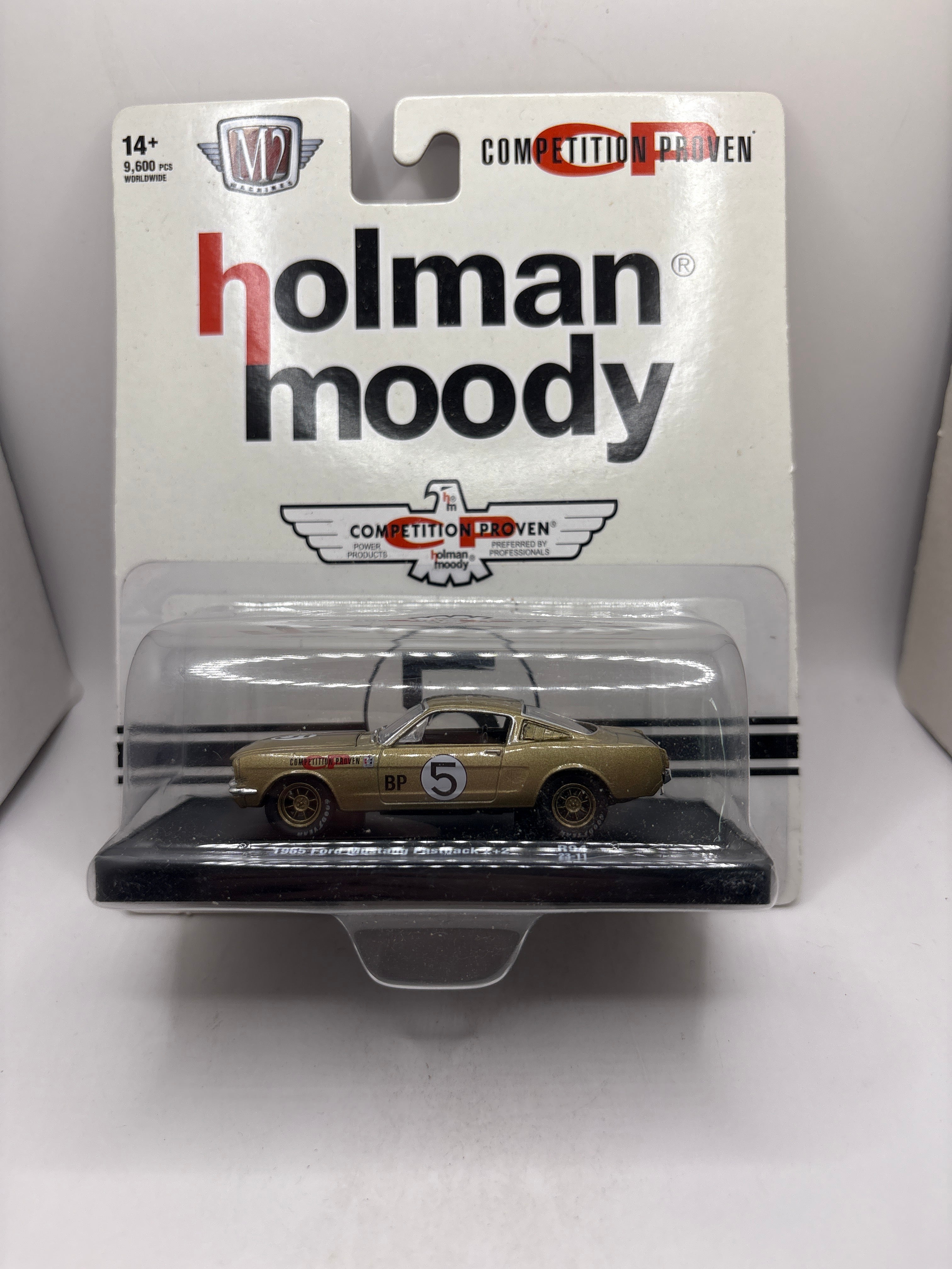 M2 1965 Ford Mustang Fastback 2+2 Diecast gold