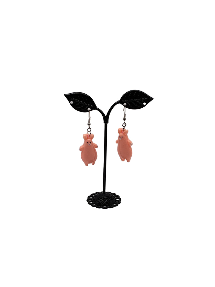 Pig earrings
