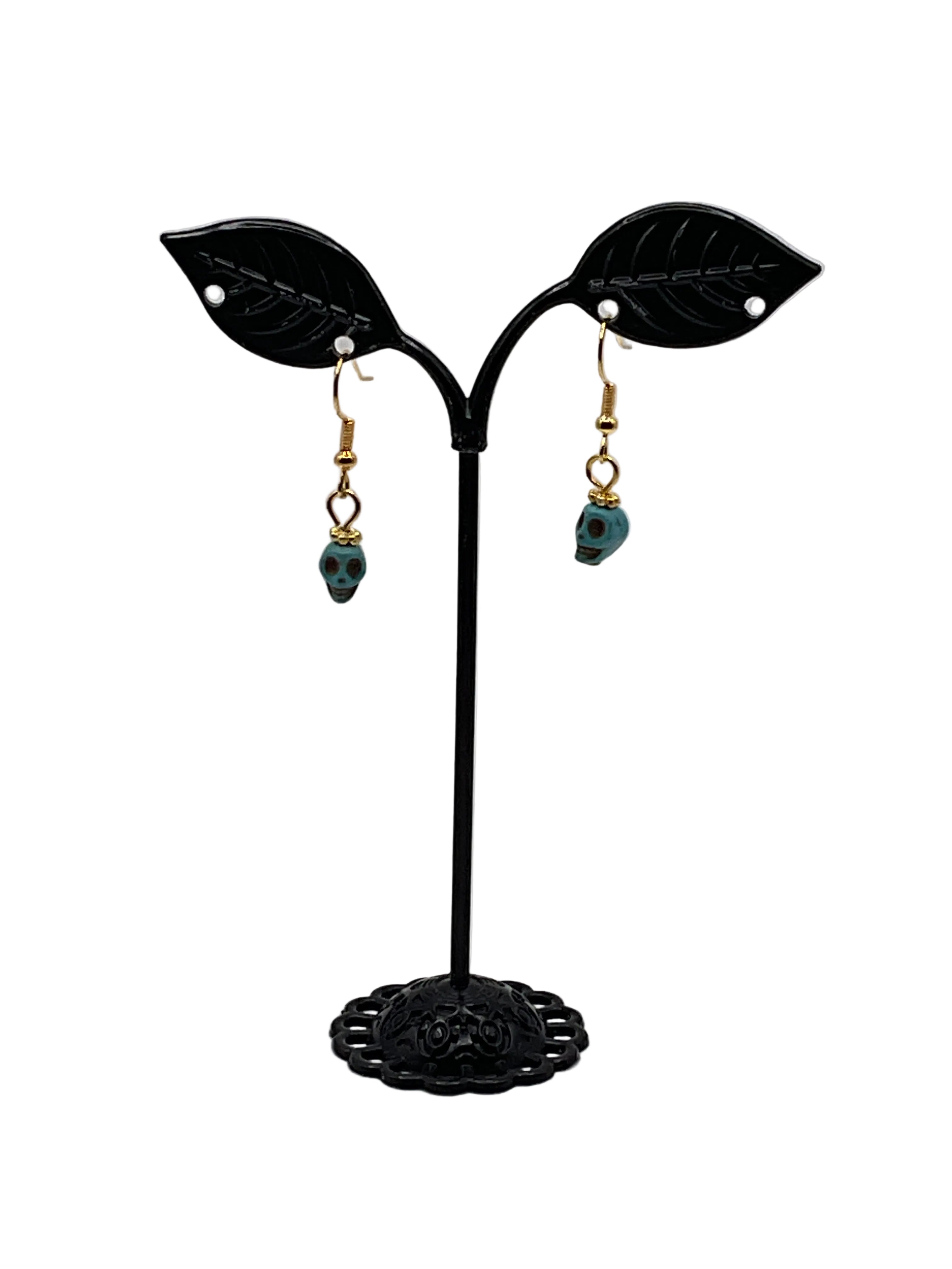 Colorful Tiny Skull Earrings