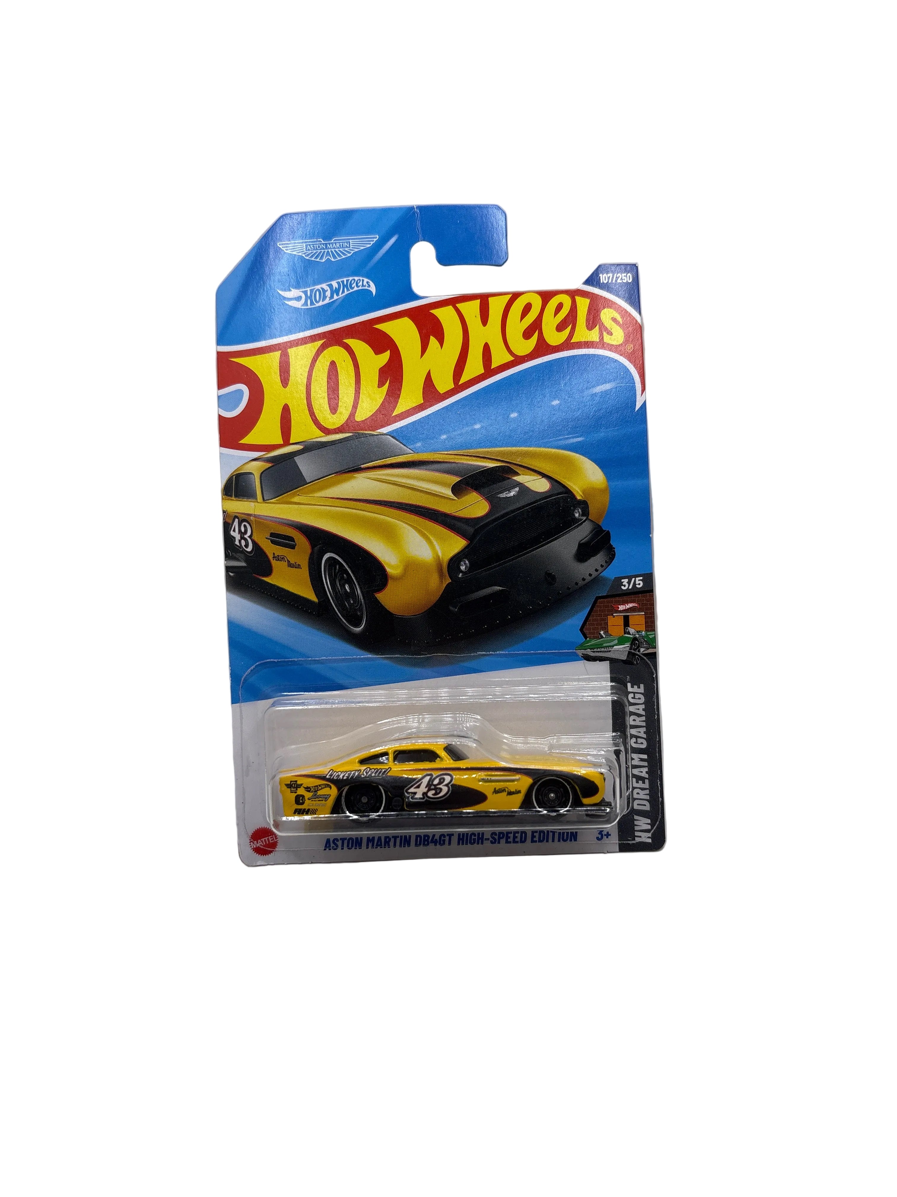 Hot Wheels Aston Martin DB4GT High-Speed Edition Diecast yellow