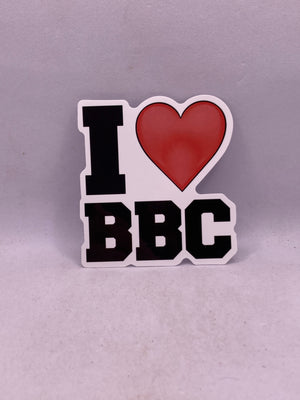 I Love BBC Sticker