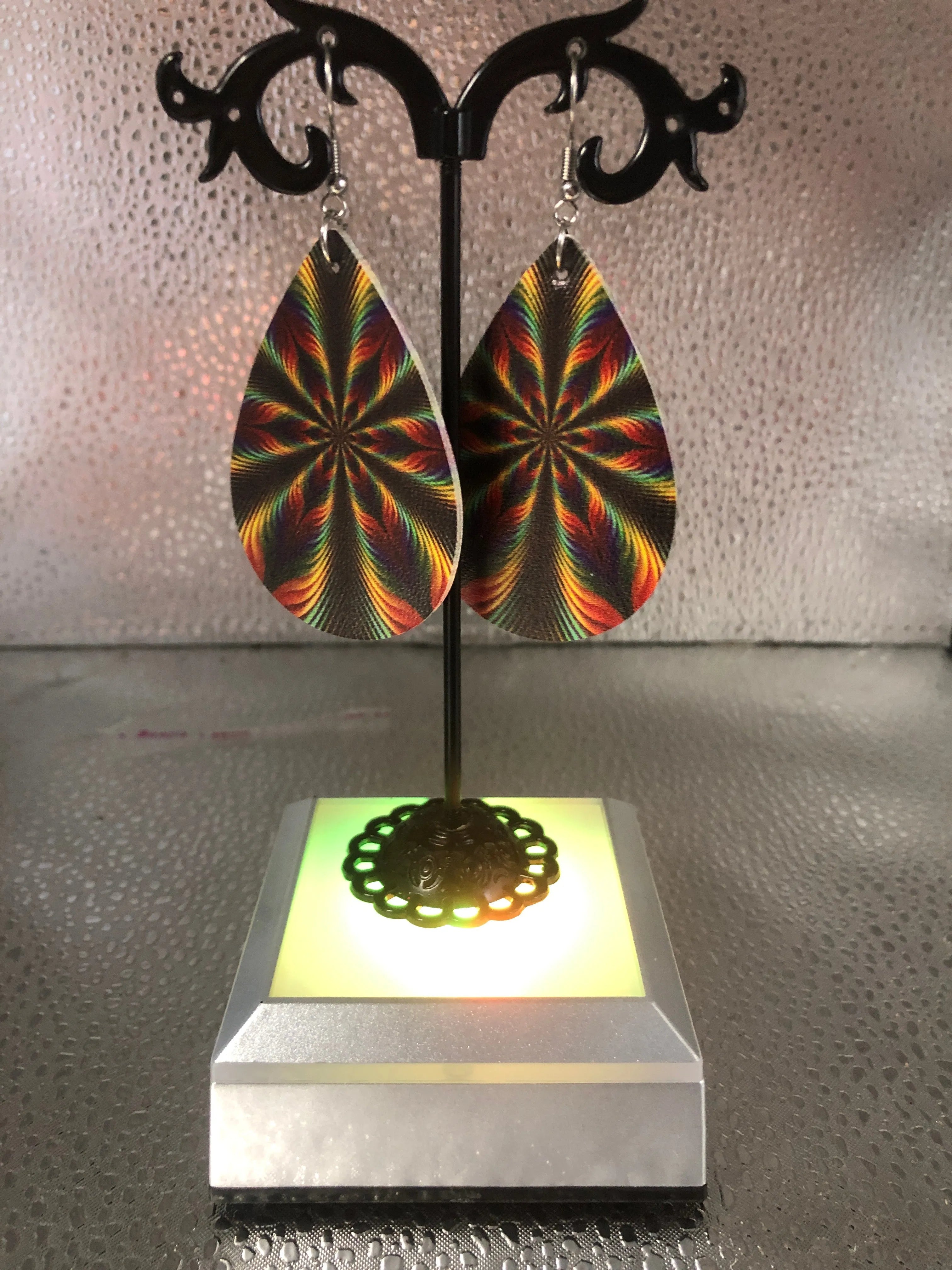 Psychedelic earrings