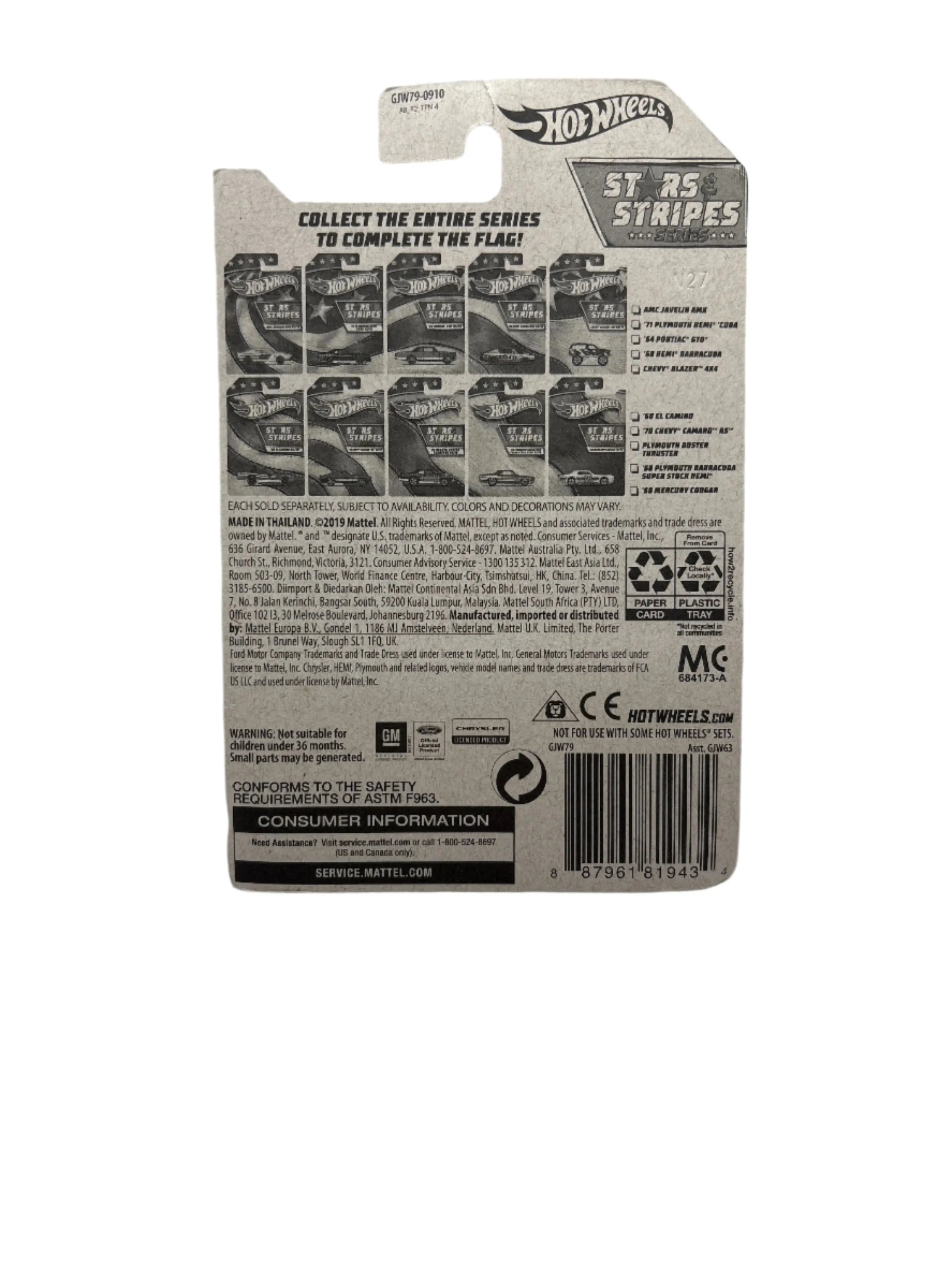 Hot Wheels 68 El Camino Diecast