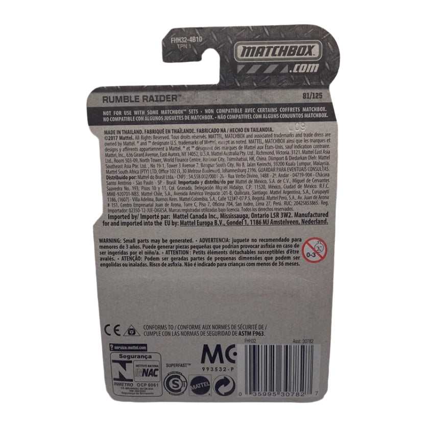 Matchbox Rumble Raider Diecast