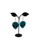 Alien head earrings
