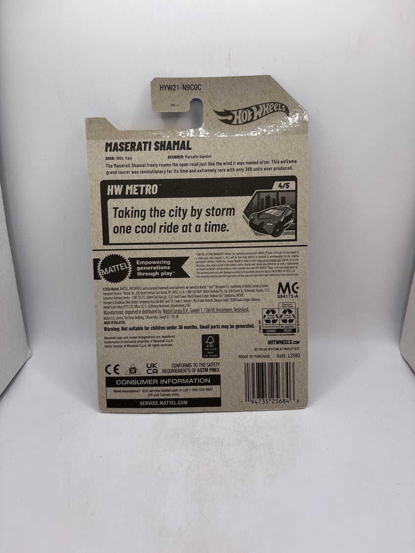 Hot Wheels Maserati Shamal Diecast