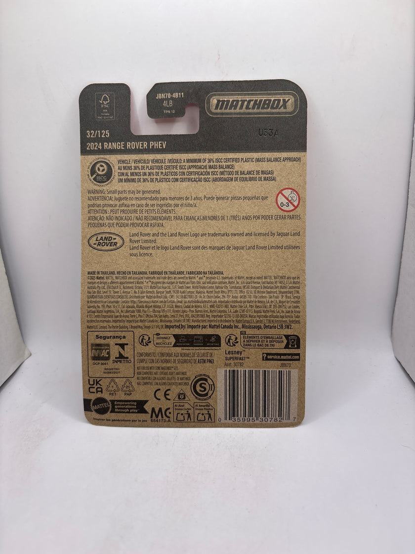 Matchbox 2024 Range Rover PHEV Diecast