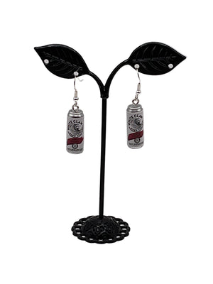 Black Cherry White Claw Earrings