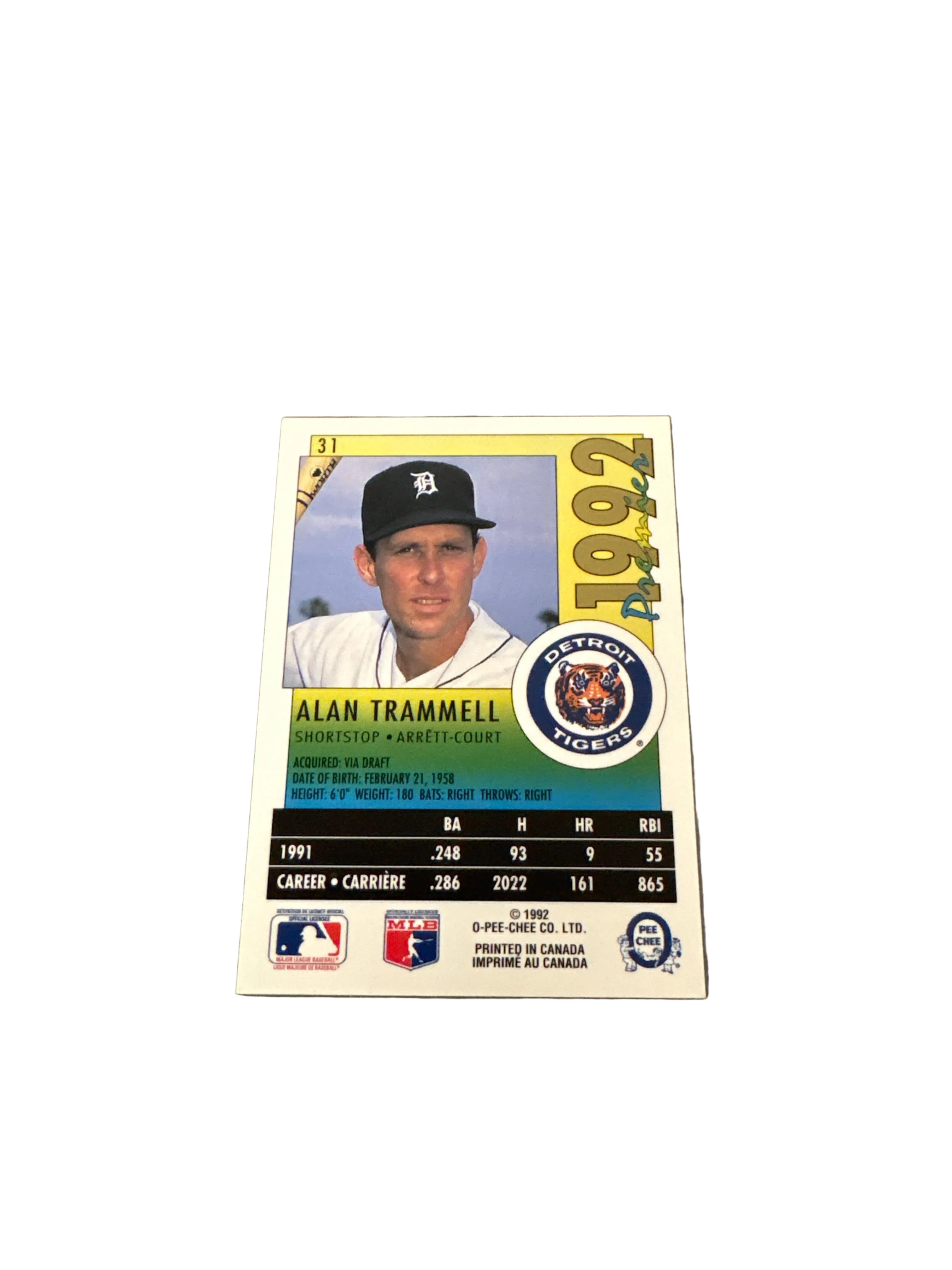 Premier Alan Trammell
