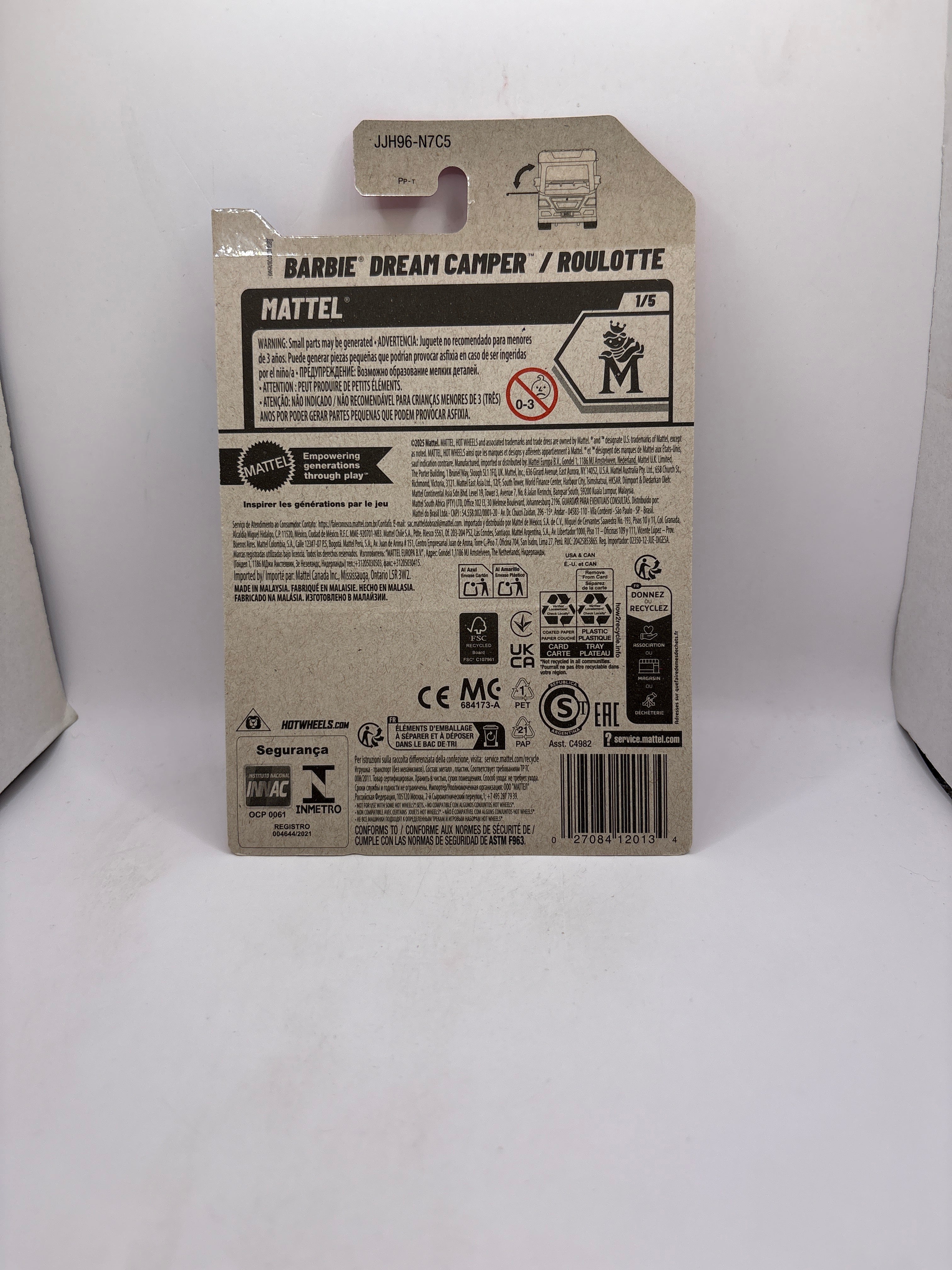 Hot Wheels Barbie Dream Camper/Roulotte Diecast