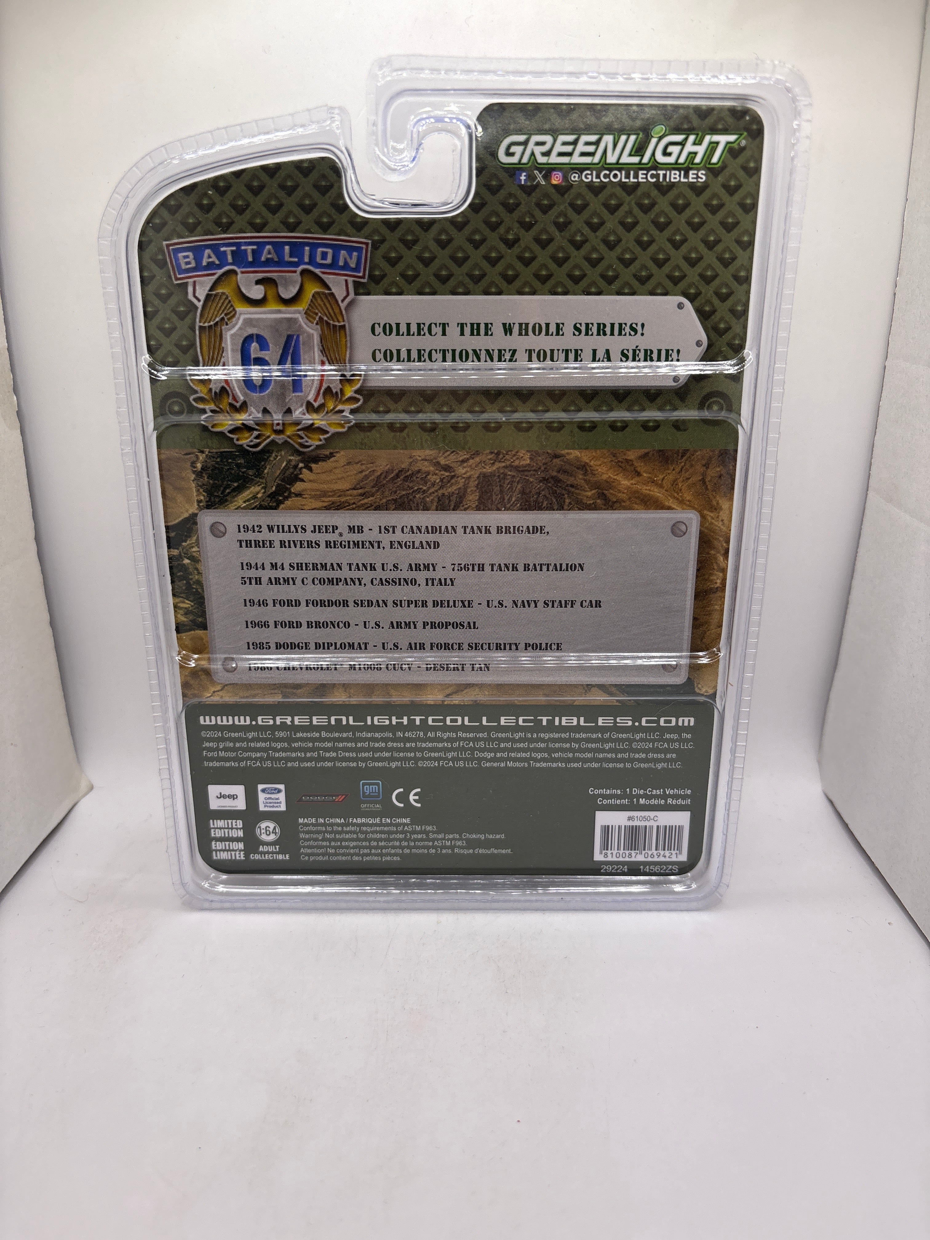 Greenlight 1946 Ford Fordor Super Deluxe U.S. Navy Staff Car Diecast