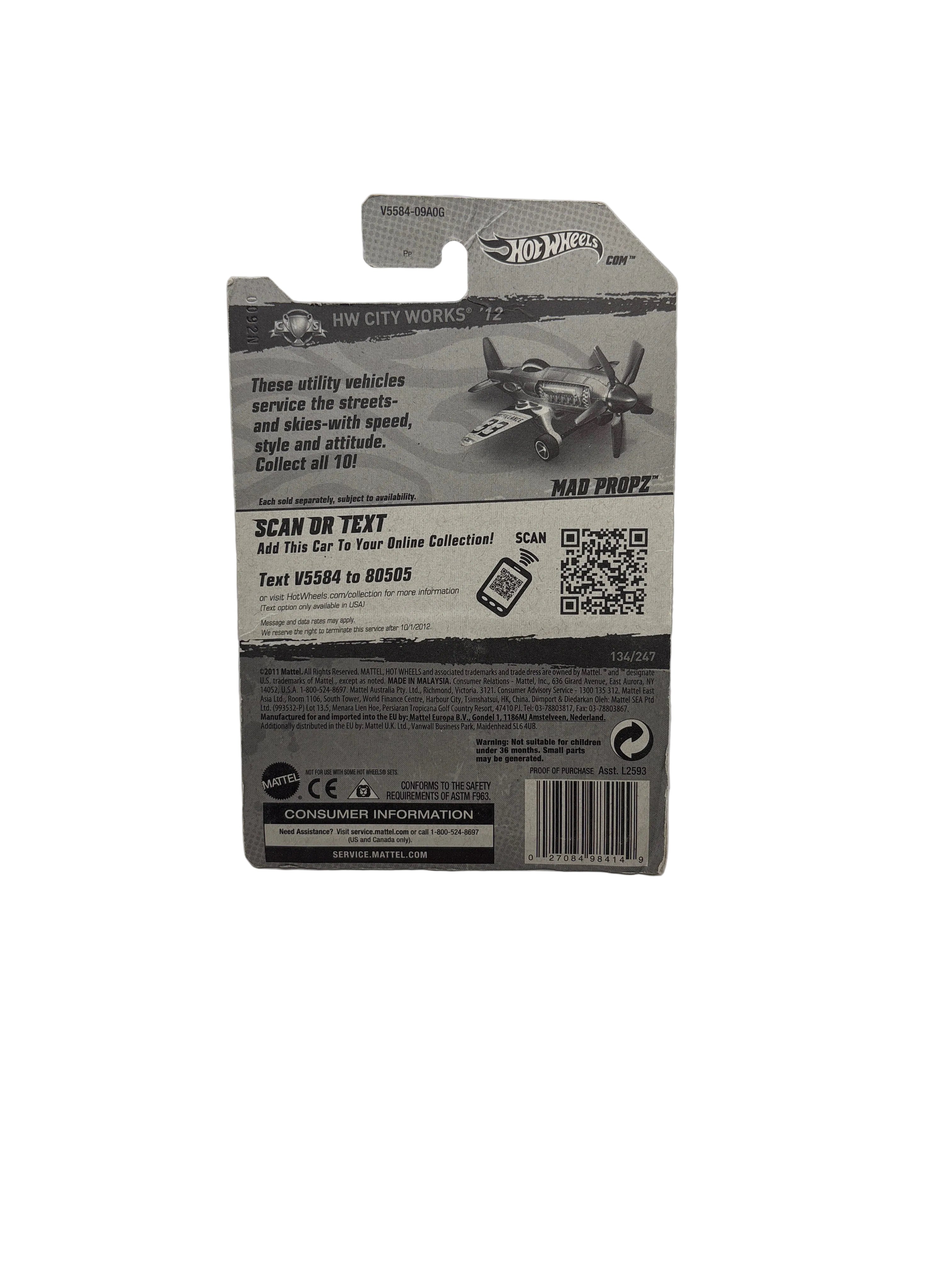 Hot Wheels Mad Propz Diecast