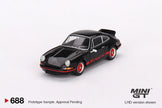 Mini GT 1:64 Porsche 911 Carrera RS 2.7 Black with Red Livery – MiJo Exclusives