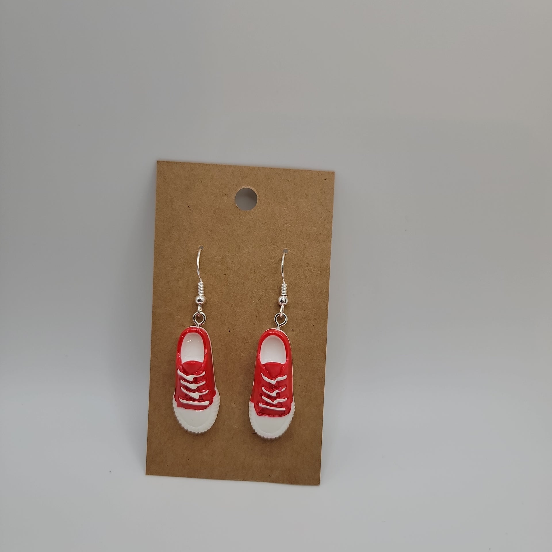 Red shoe earrings