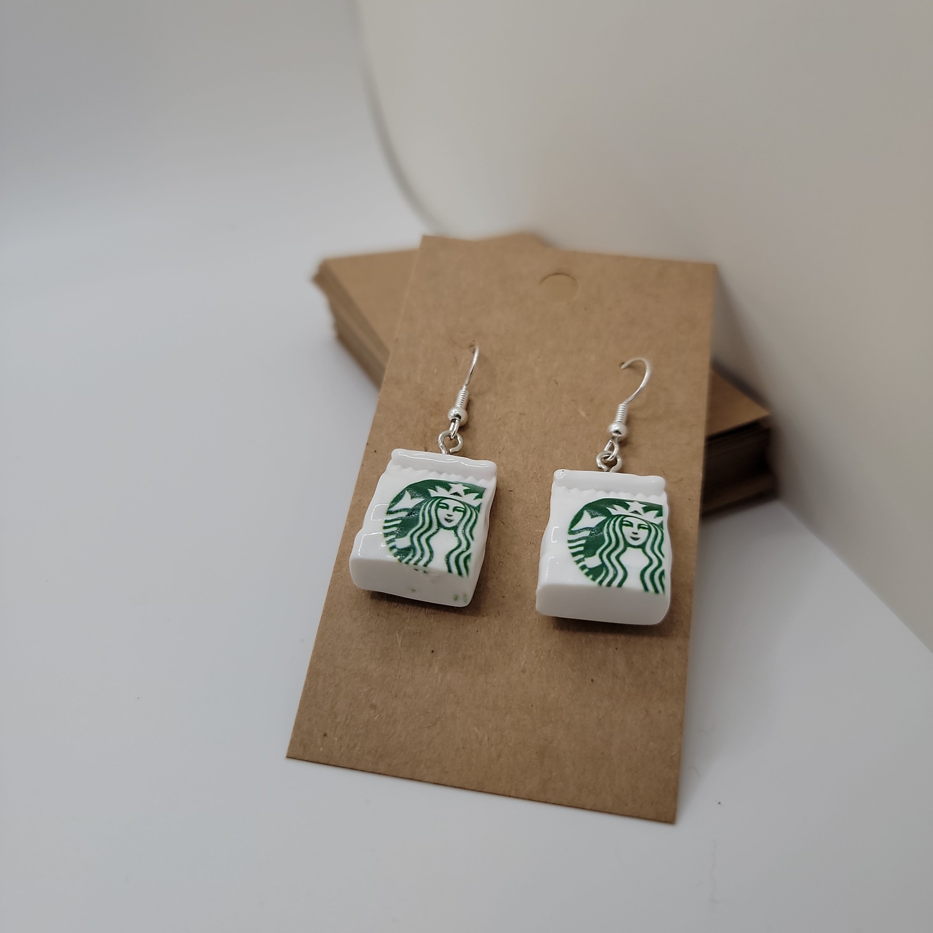 Coffee Bag Earrings