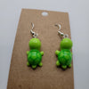 Green Turtle Earrings